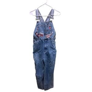 Vintage Womens 100% Cotton Bugle Boy Overalls Jumper Jeans Size L